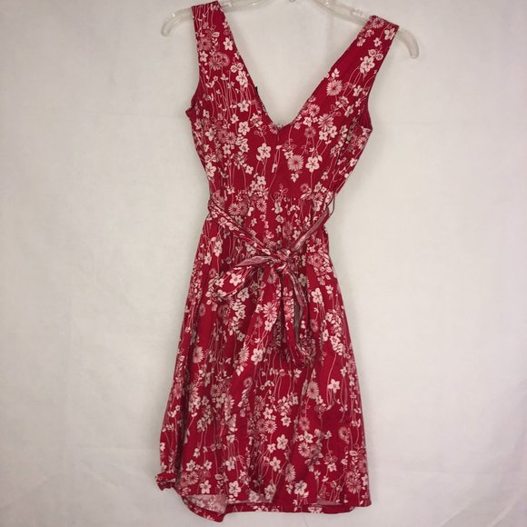 Ruby Rox Red/White Floral Dress Size 3 - Picture 2 of 5
